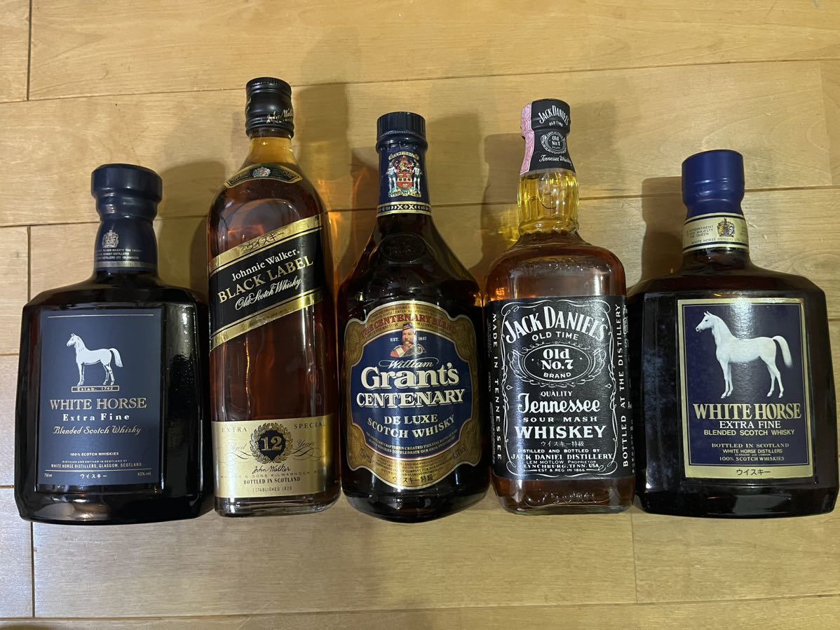 古酒 ジョニーウォーカー ジャックダニエルold no.7 ホワイトホース