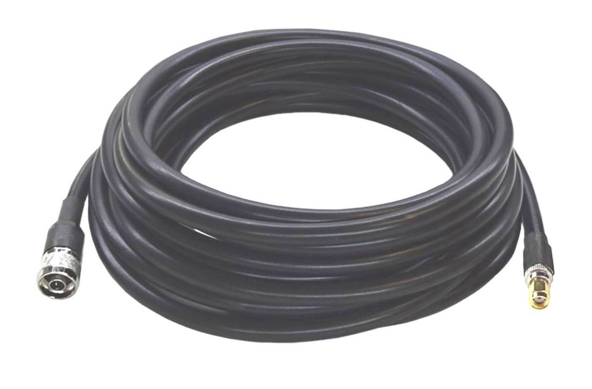 【即決 送料無料 匿名配送】Premiertek 超低損失1㎝厚LMR-400遠距離通信用 屋外 無線LANアンテナ同軸ケーブル 8メートル 　NP-SMAP(R)_1