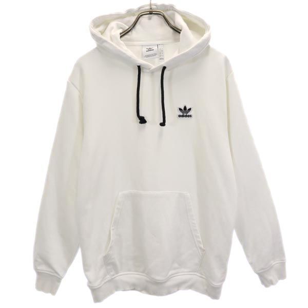 アディダス パーカー ホワイト L adidas ホワイトカラー パーカー 