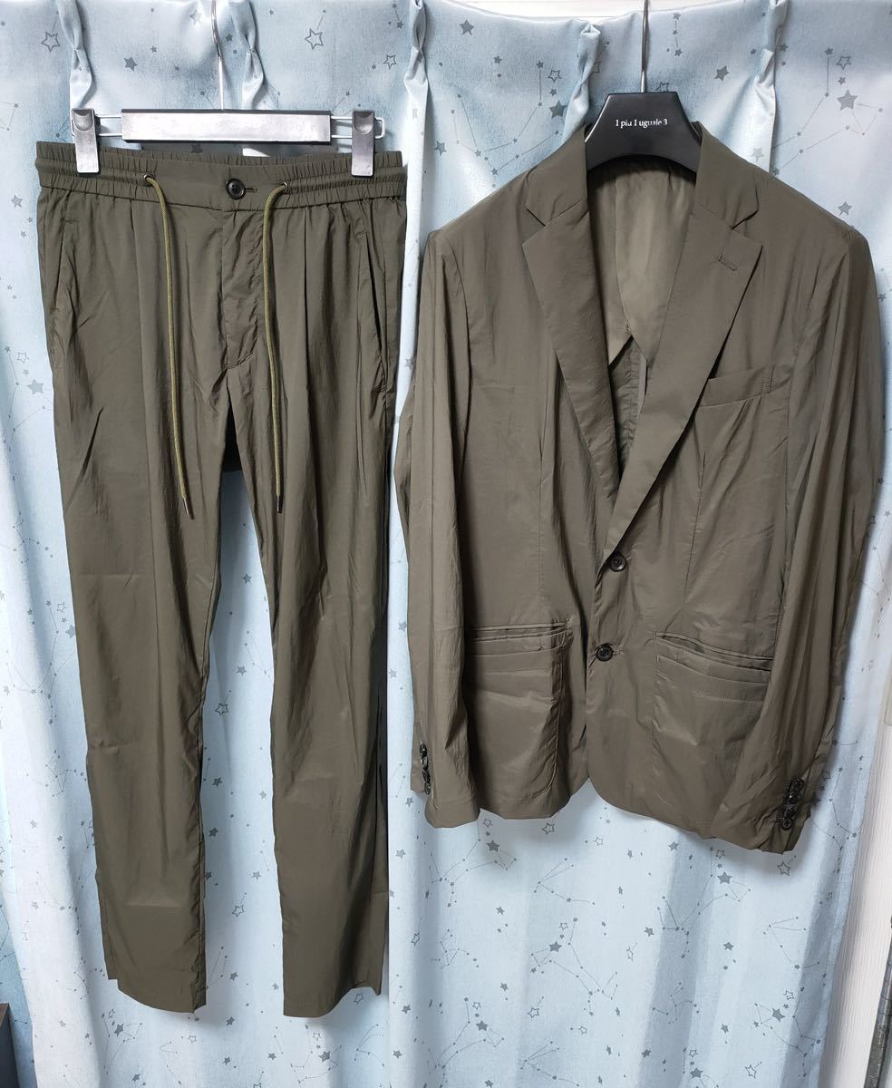 junhashimoto SARASARA JACKET ＋ PANTS サラサラジャケット パンツ セットアップ カーキ 上下合計定価67，000＋TAX