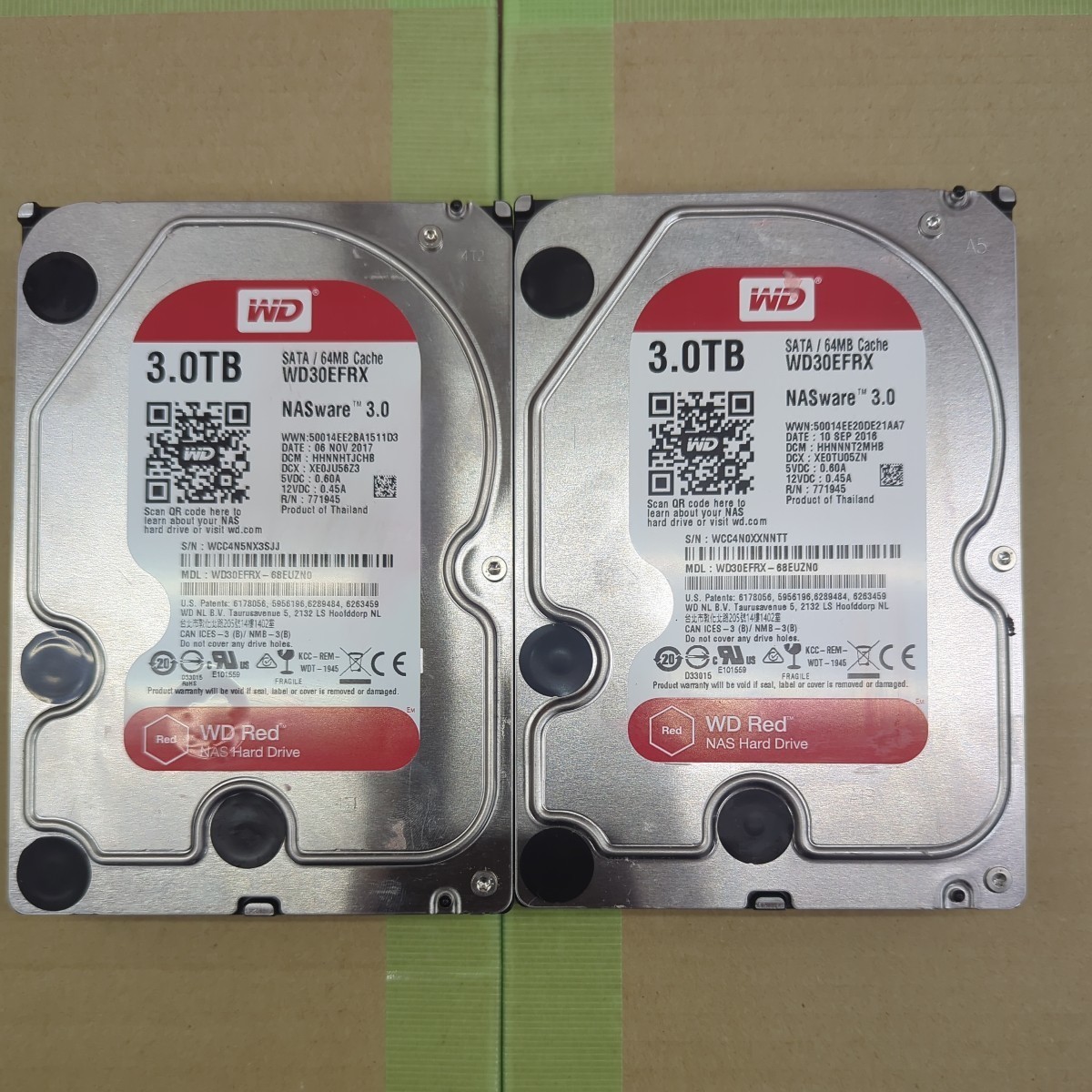 高品質，人気セール 2個セット WD Red 3TB 3.5インチ SATA 6Gbps HDD WD30EFRX NASware3.0(2TB～)｜売買されたオークション情報、yahooの商品情報をアーカイブ公開 - オークファン 3.5 SerialATA