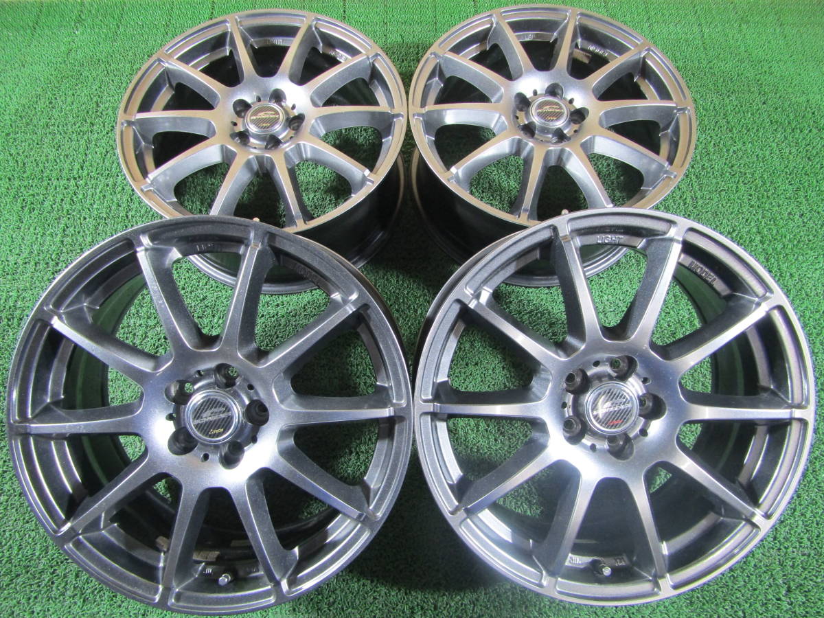 シュナイダー 17インチ ホイール 4本セット 7.5Jマルチ穴 S13シルビア