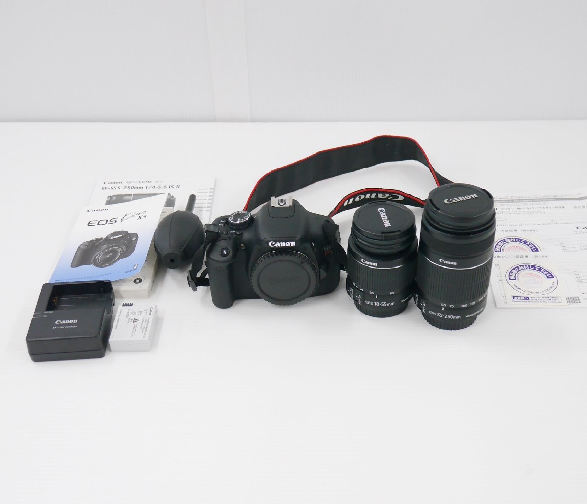 CANON EOS Kiss X5 EF-S 18-55mm/55-250mm レンズ2本セット X5 EOS