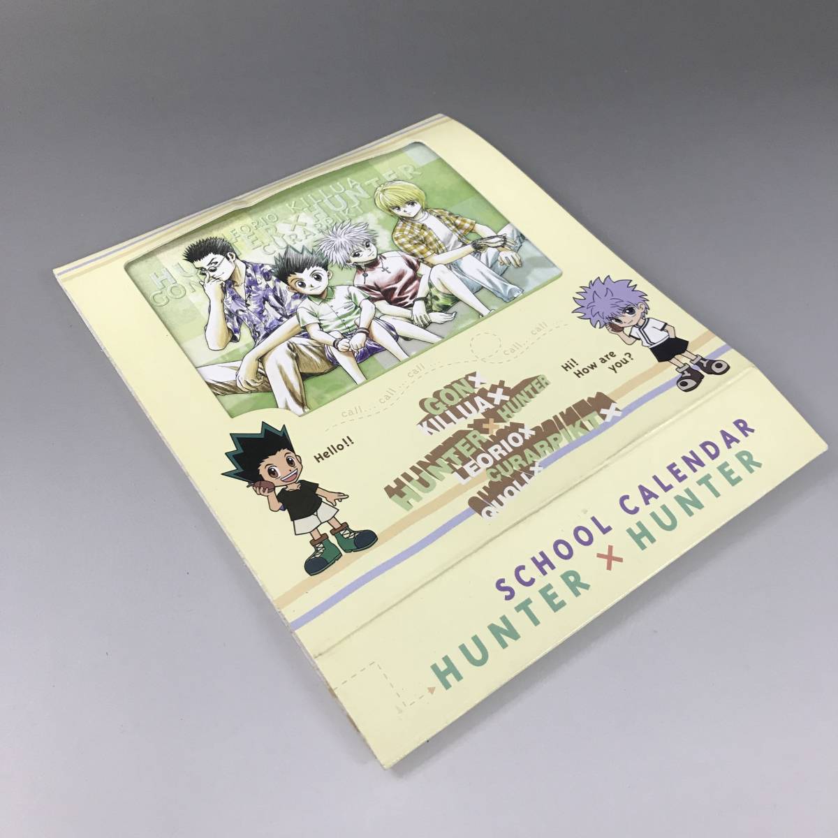 BF7/62 希少 当時物 HUNTER×HUNTER スクールカレンダー 2002～2003