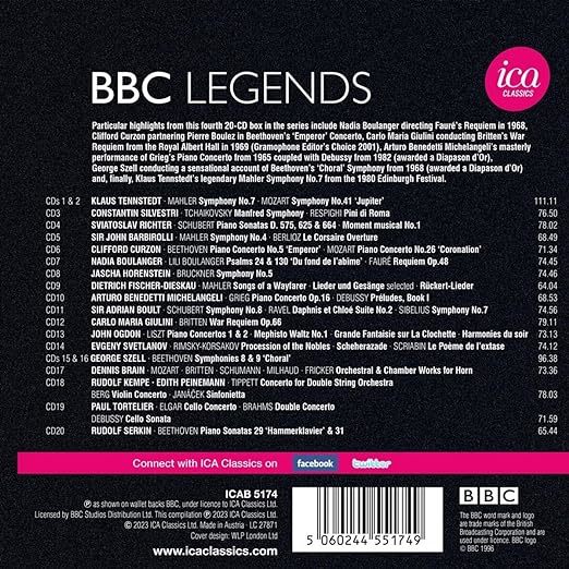 人気定番，2026 BBCレジェンズ「グレート・レコーディングス 第4集」20CD