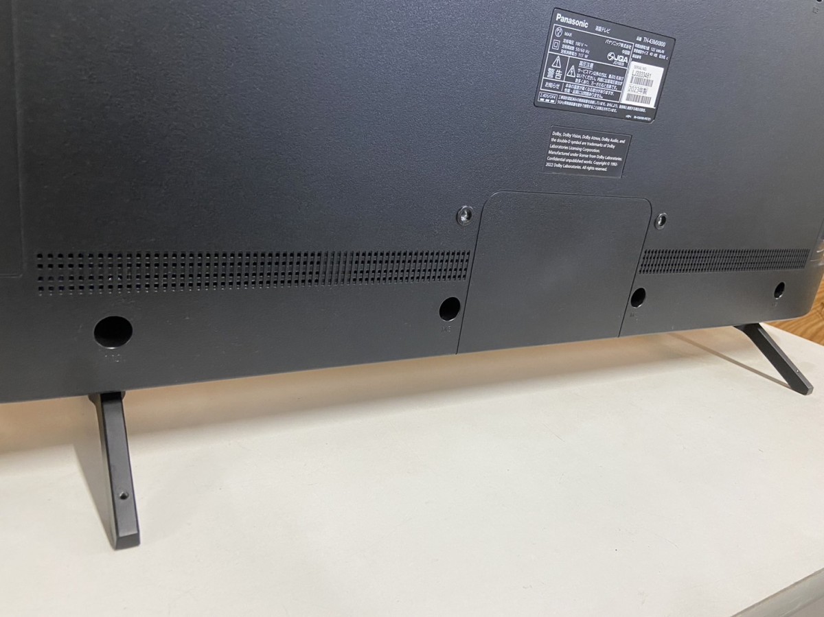 Panasonic パナソニック 液晶テレビ 品番：TH‐43MX800 2023年製品 43