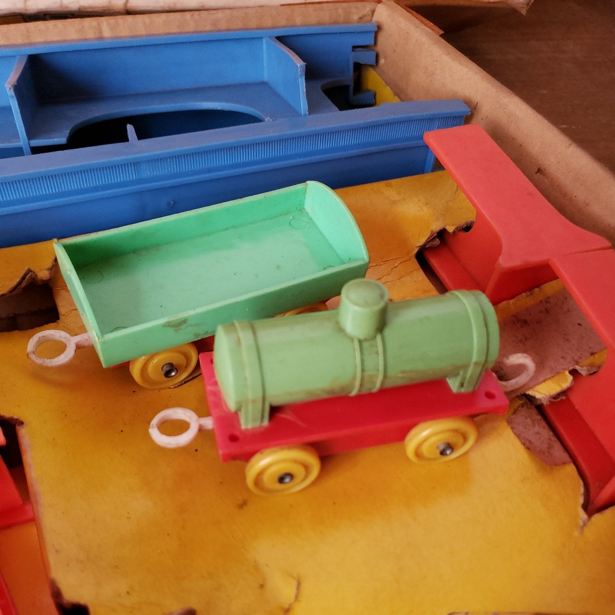 昭和レトロ 株式会社トミー TOMY 古い 電動プラ汽車レールセット 