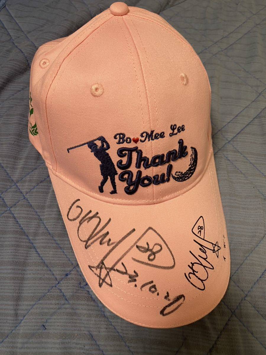 女子プロゴルフ イボミ 引退記念 直筆サイン 帽子 ( JLPGA BBM epoch