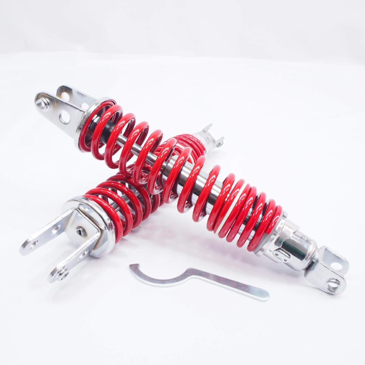 CB400T CB250Tホーク新品MDIメッキxレッド330mmリアサス左右リア