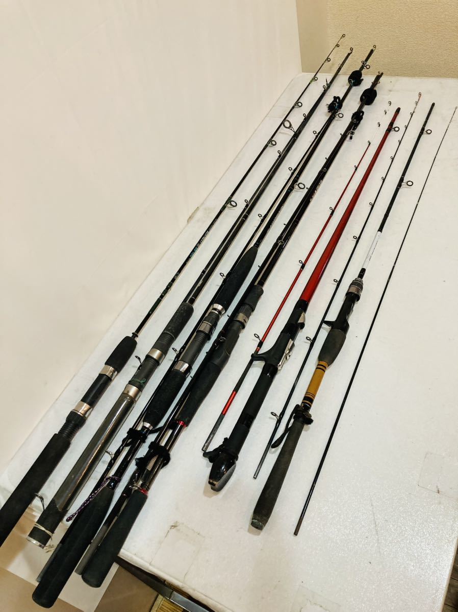 竿 6点まとめ売り 6e67 必見! 釣竿 ロッド 6点まとめて SEA NEXT/SHIMANO/ROYAL TARGET