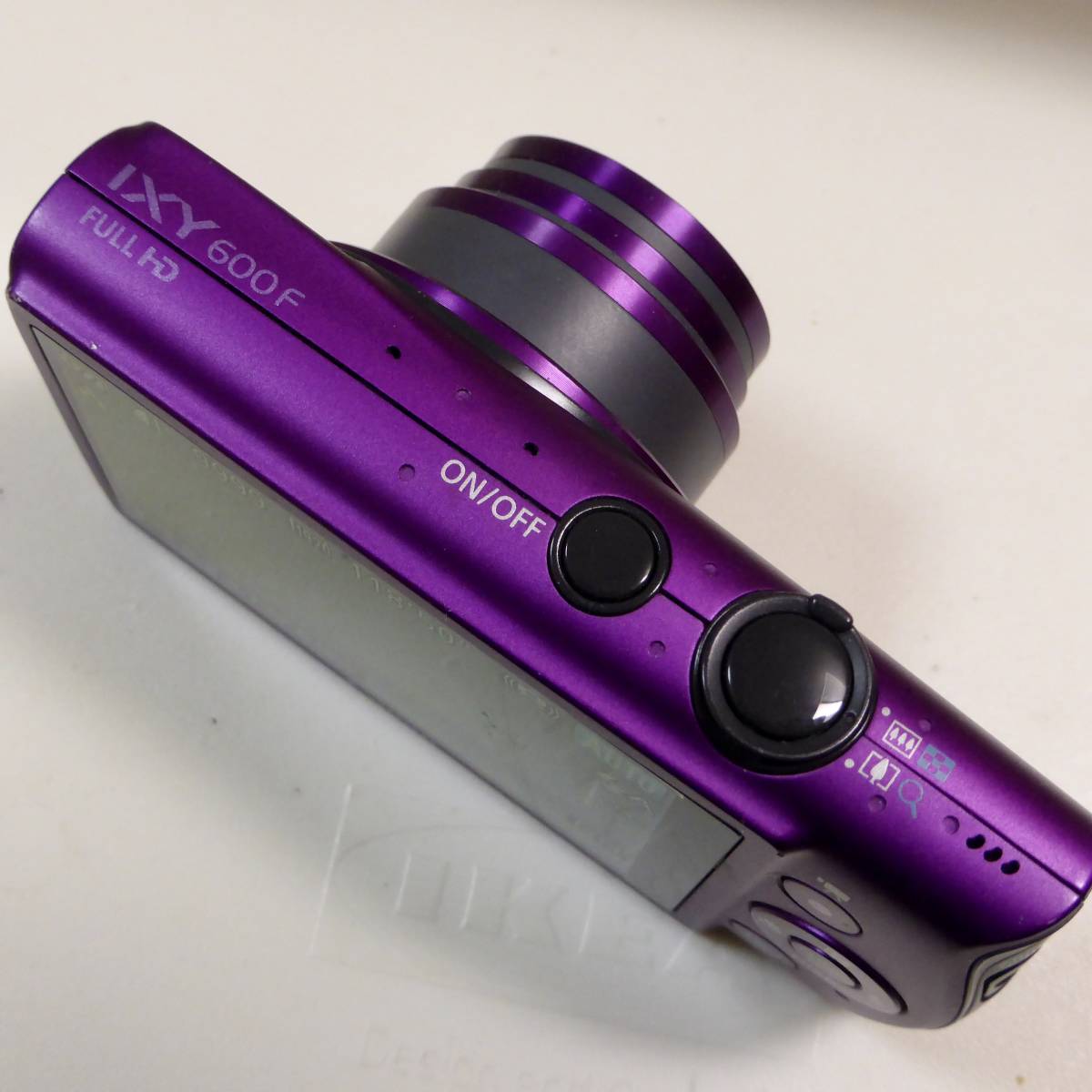 ♪キャノン CANON コンパクトデジタルカメラ IXY600EXR パープル 純正 