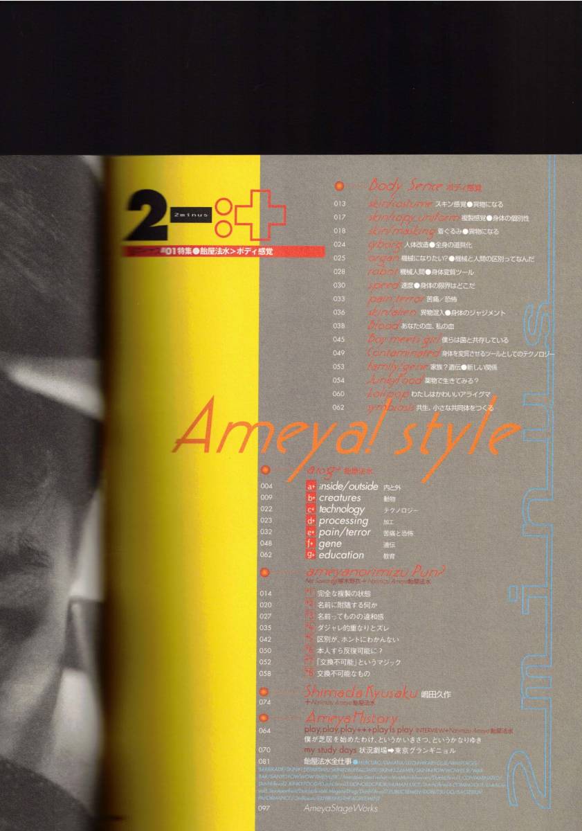 2m1nus 2-:+ #01 I Love Body！Ameya Style 飴屋法水 演劇 東京グラン