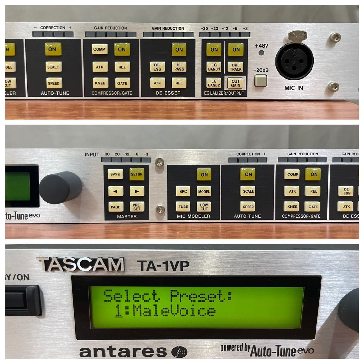 △8005 現状品 器材 マイクプリアンプ TASCAM TA-1VP タスカム 元箱付
