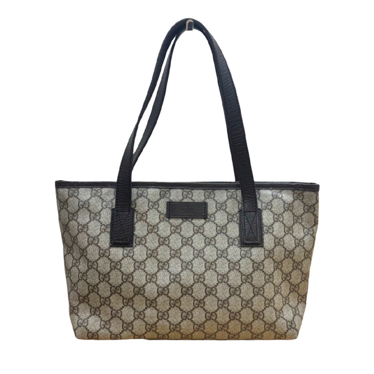GUCCI グッチ トートバッグ PVC×レザー GG柄 181086.491403