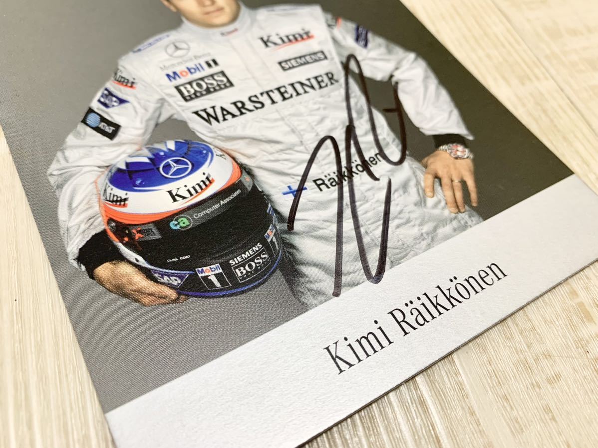 F1 - 直筆サイン ドライバーズカード フェラーリ ライコネン キミ