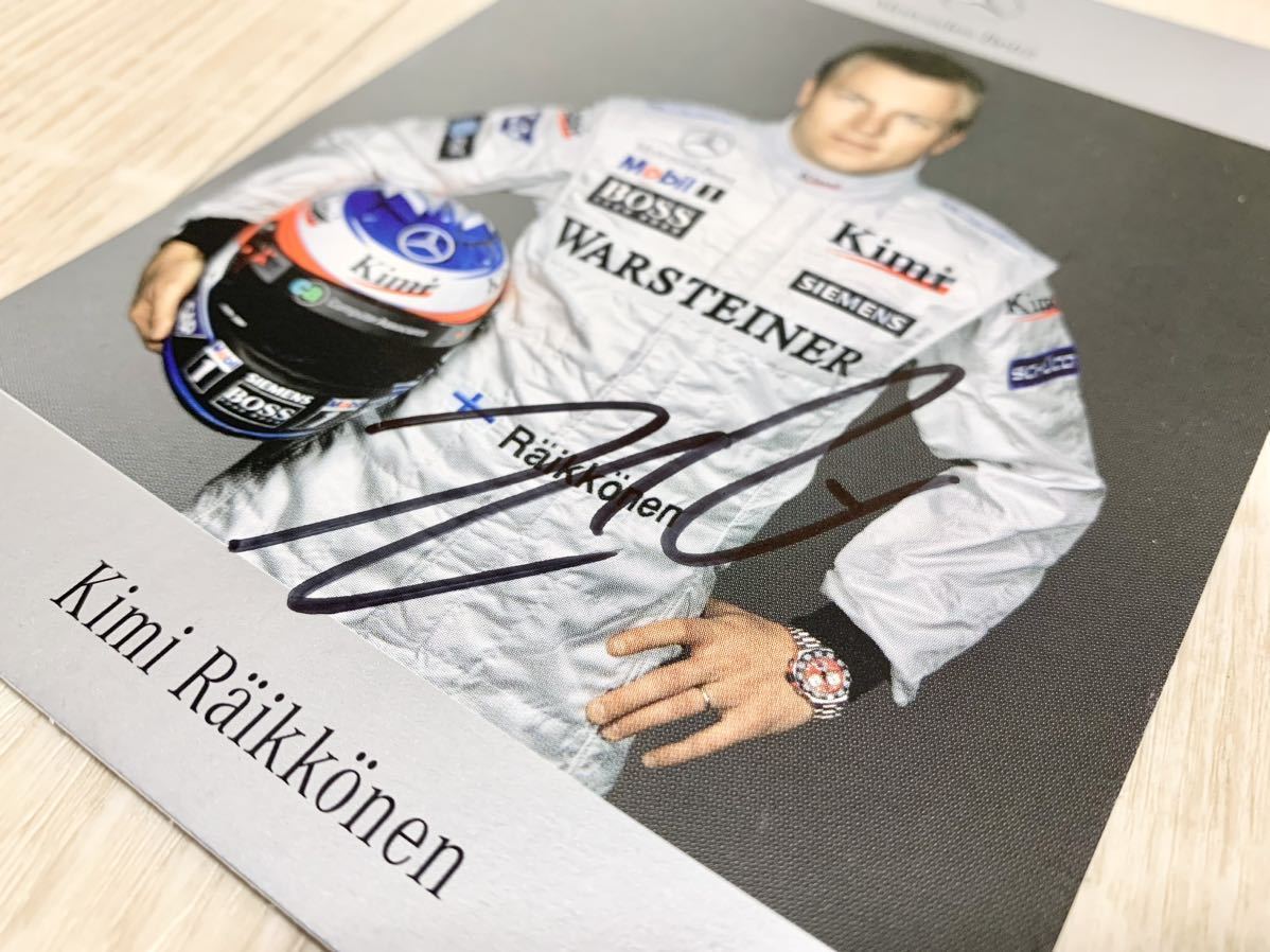F1 - 直筆サイン ドライバーズカード フェラーリ ライコネン キミ