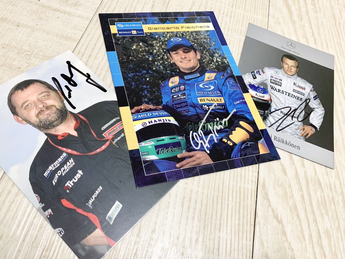 F1 - 直筆サイン ドライバーズカード フェラーリ ライコネン キミ