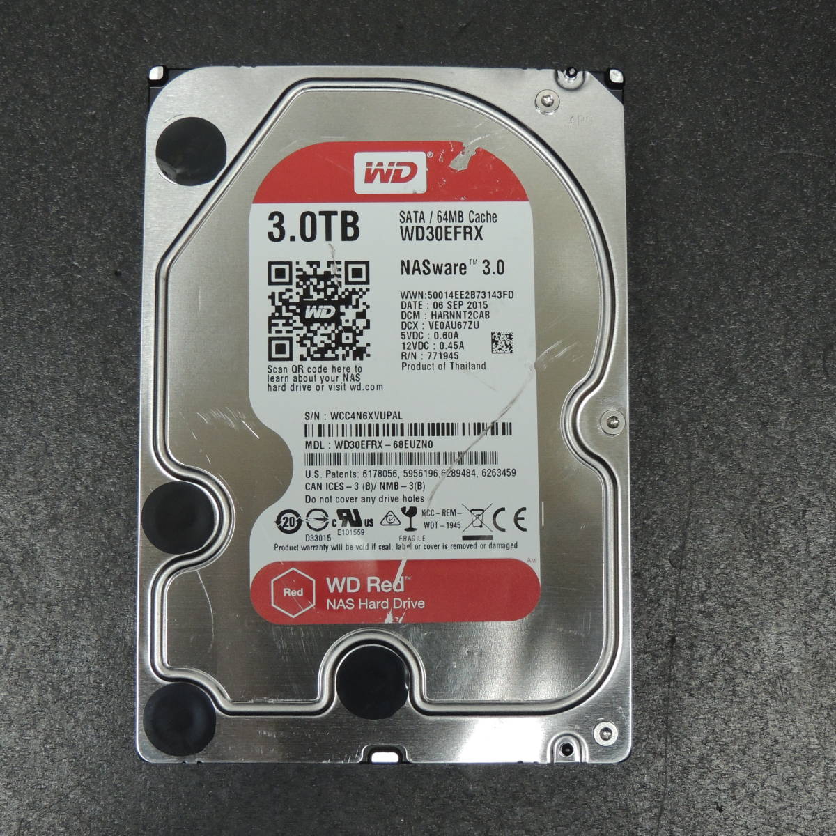 【数量限定，定番人気】 検品済み WD 3TB HDD WD30EFRX 外観難あり品 使用20174時間 管理:ス-02(2TB～)｜売買されたオークション情報、yahooの商品情報をアーカイブ公開 - オークファン 3.5 SerialATA