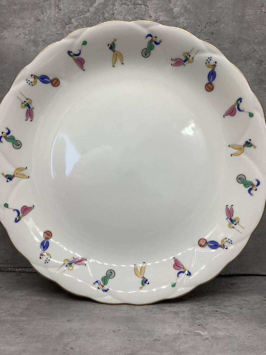 10Y150 美品 香蘭社 ピエロ 大皿 直径32㎝ 金彩 現状品 食器