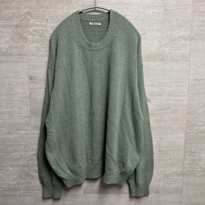 AURALEE オーラリー クルーネックスウェット グリーン size4 【中目黒B10】