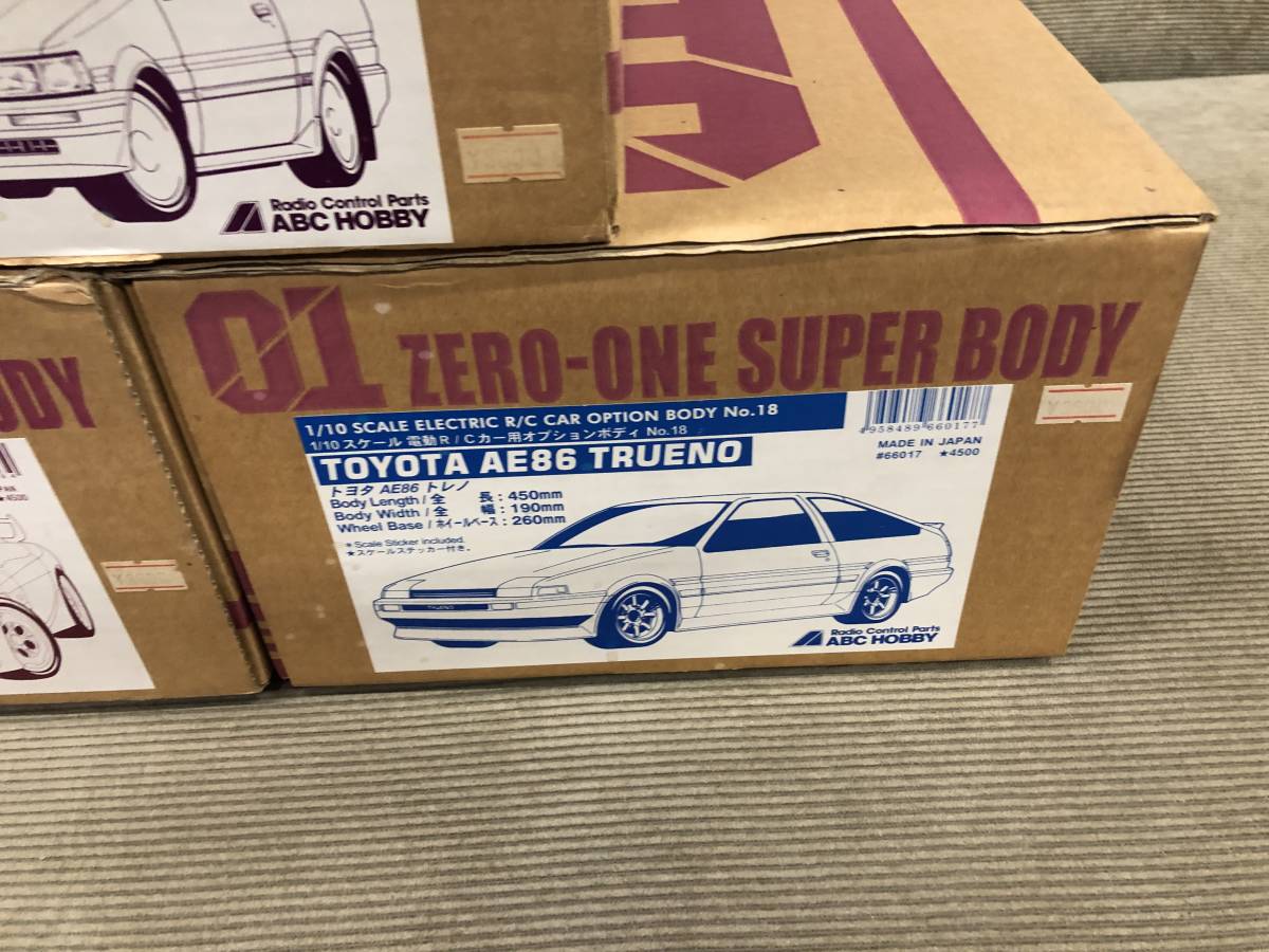 ☆ABC ホビー☆未使用 1/10 トヨタ AE86 LEVIN TRUENO レビン