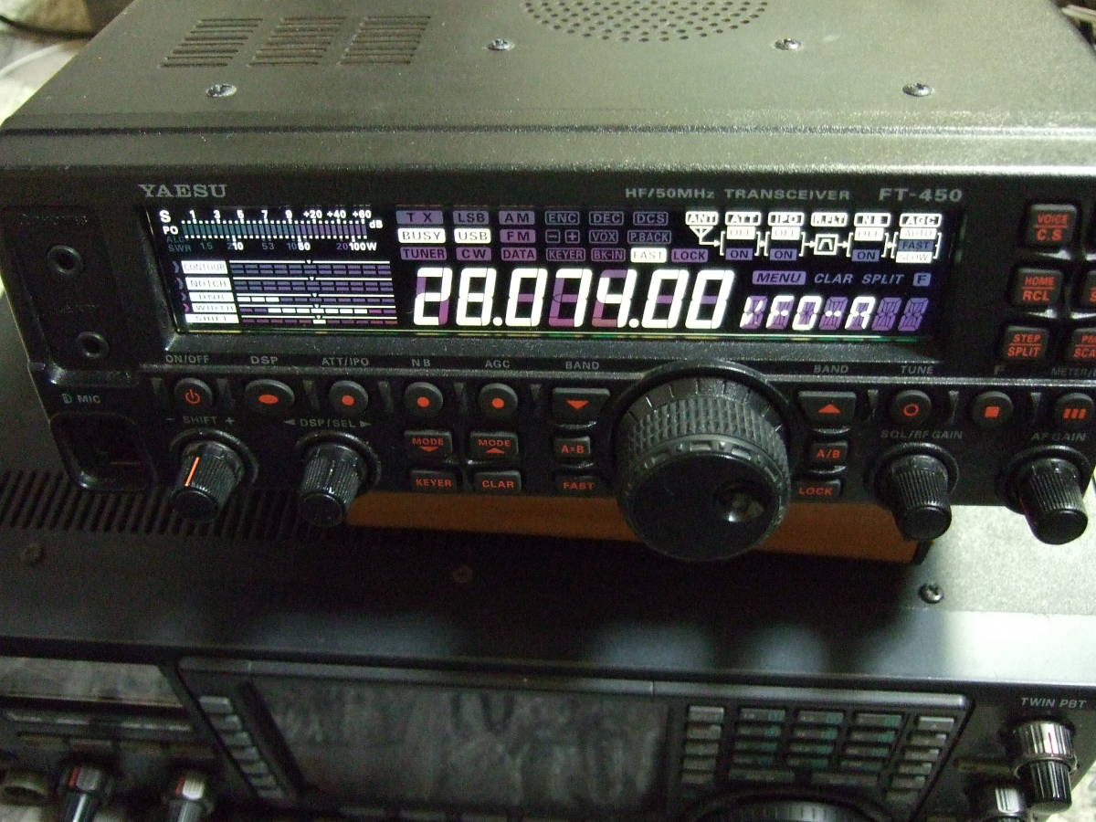 FT-450 HF～50MHz 100W機 FT-450 ヤエス FT-450D DC 100⁄100W 0