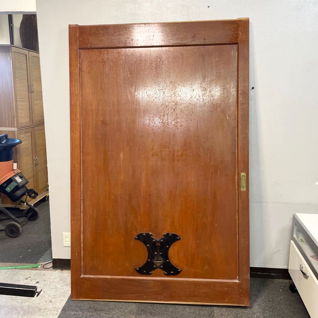 蔵戸 W121.5cm×D5.5cm×H190cm 金具 アンティーク レトロ 古民家 古建具 格安売り切りスタート◎