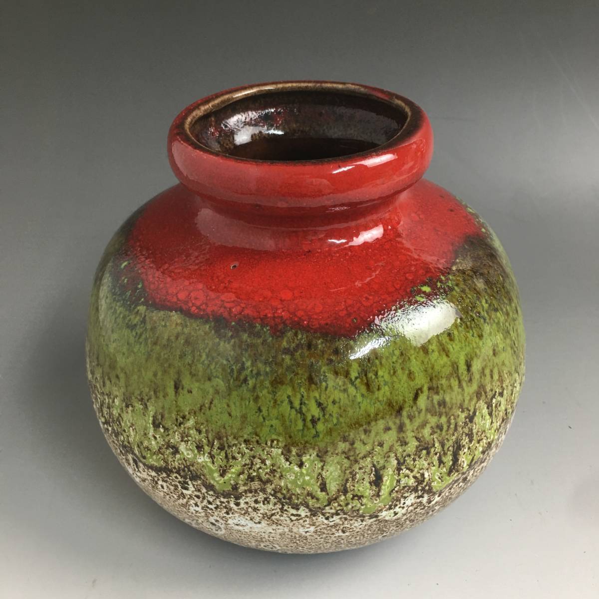 FAT LAVA ファットラバ ヴィンテージ花器 ドイツ花瓶 19cm 西ドイツ