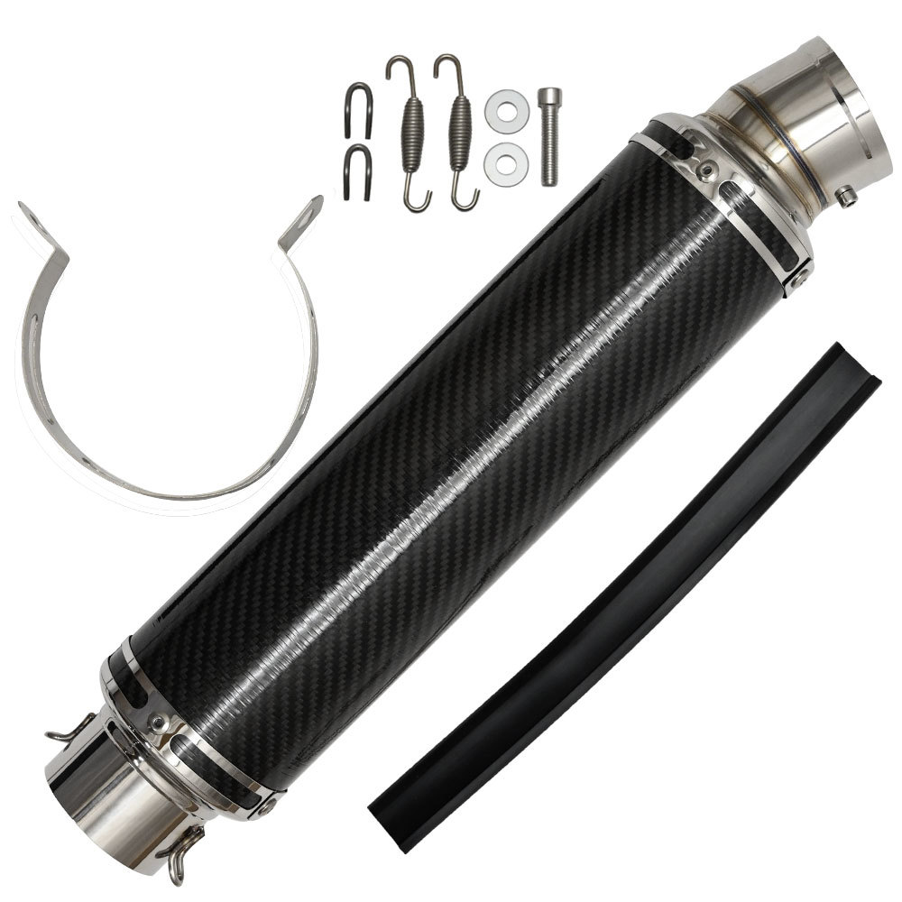 60.5mm サイレンサー スリップオン マフラー 全長 350mm 汎用 ゼファー