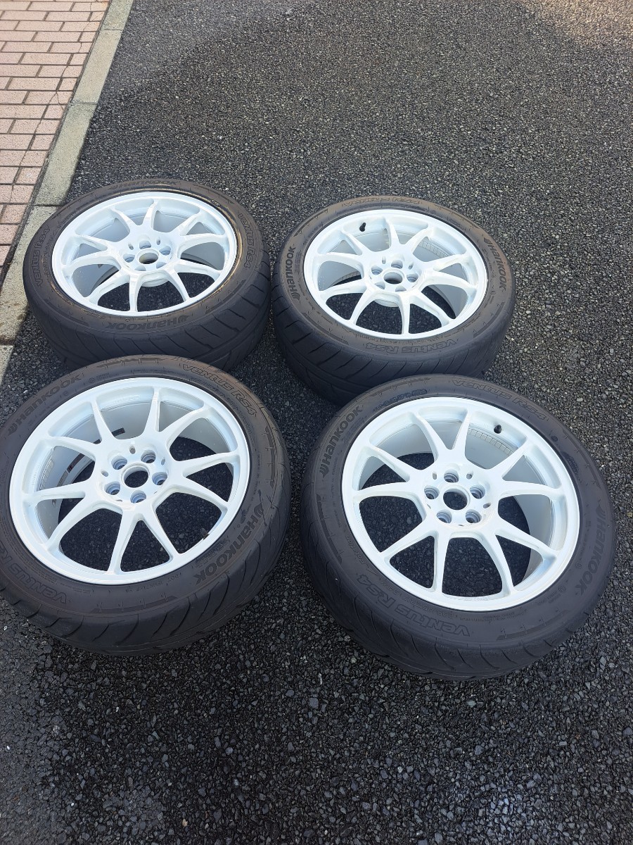 TWS T66F 8J 17インチ 5-100 インセット42 特殊カラー グロスホワイト