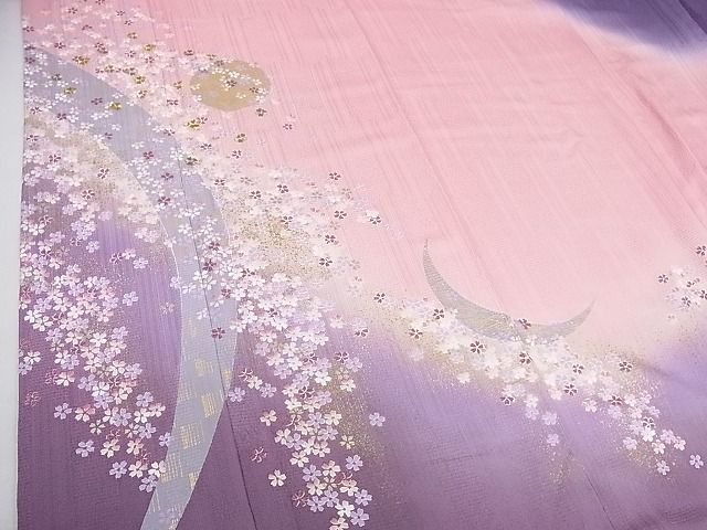 お得，高品質】 平和屋2□森英恵 HANAE MORI 振袖 舞桜 暈