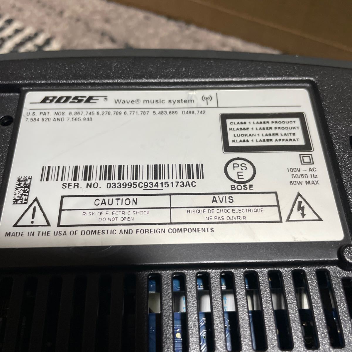 BOSE Wave Music System リモコン付き Wave Bose Music .: III 417788-WMS