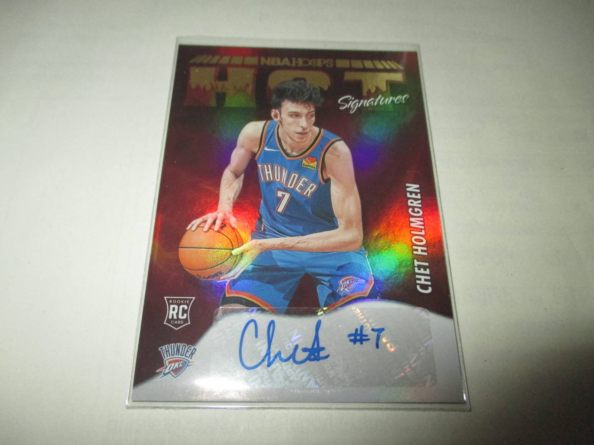 PANINI 2022 23 HOOPS CHET HOLMGREN HOT SIGNATURES RC AUTO | 1STSSS.COM