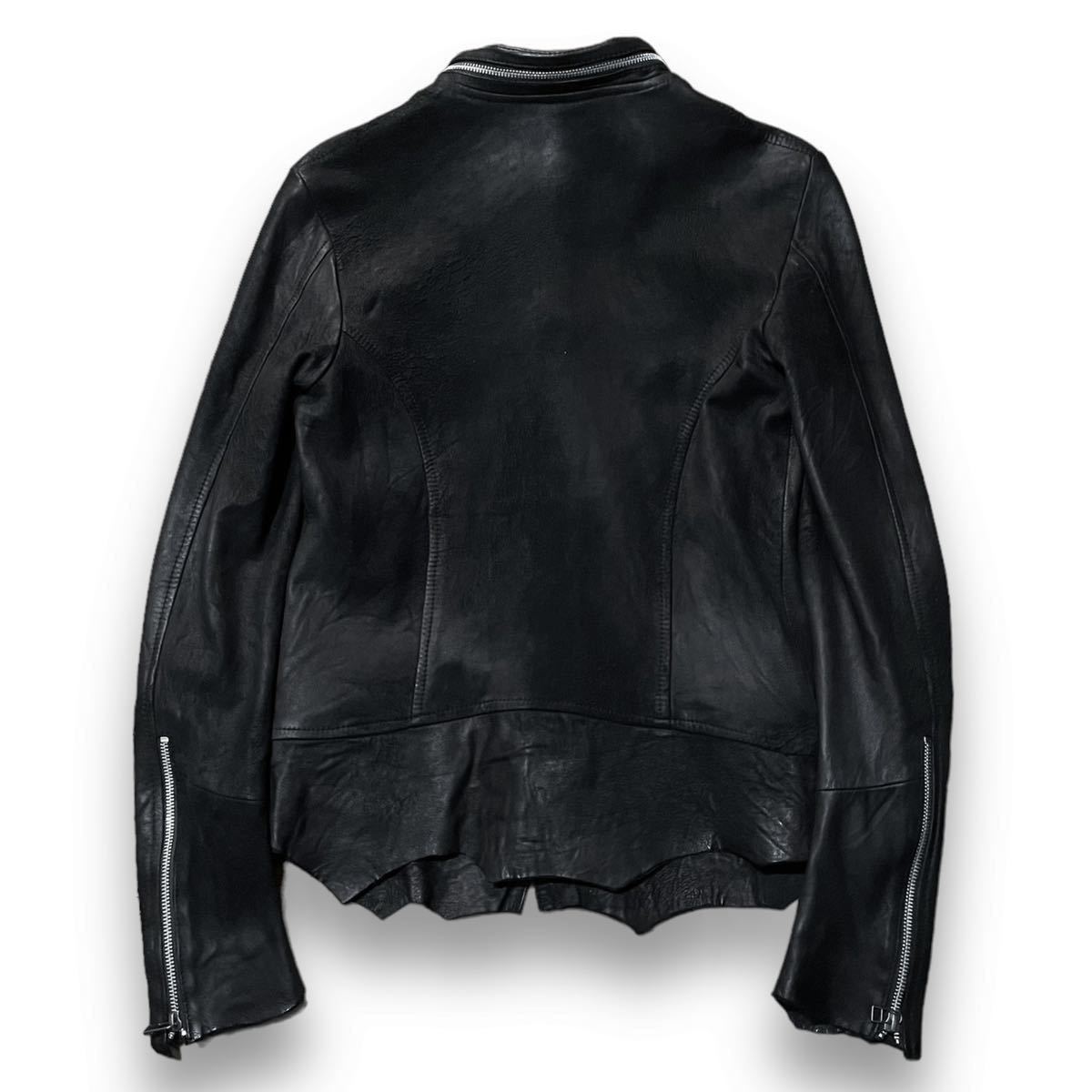 00's 14th Addiction Archive Cross Zip Leather Jacket アーカイブ