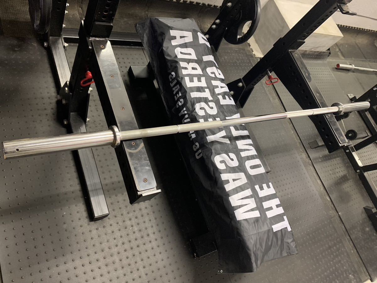 オリンピックバーベルシャフト 全長190cm 50mmプレート対応 引き取り限定 ボディビル 筋トレ フィットネス パワーラック ベンチ