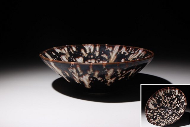 ☆撫子☆吉州窯鉢 直径約15.5cm (検)玳玻天目茶碗 茶碗 唐物 中国美術