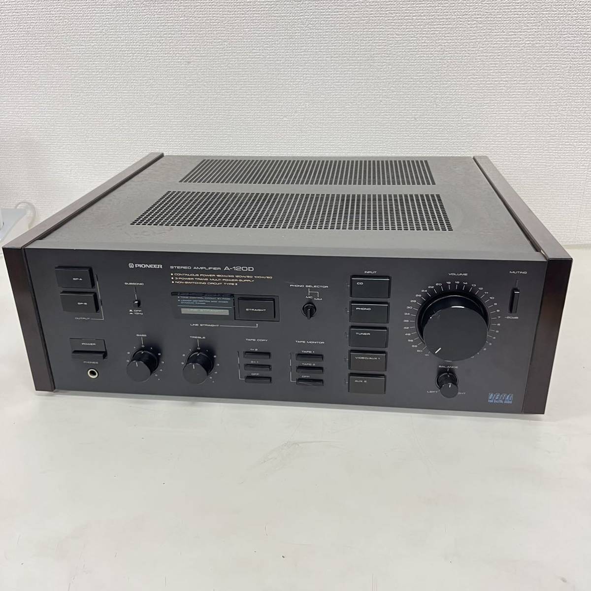 Pioneer パイオニア プリメインアンプ STEREO AMPLIFIER A-120D アンプ オーディオ機器 音響機器 ジャンク品