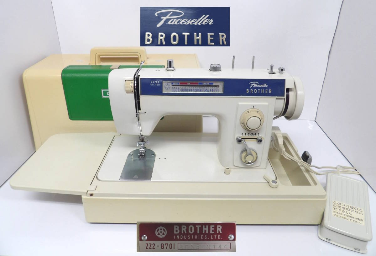 新品，定番人気 よろづ屋 ブラザー ミシン BROTHER ZZ2-B701 Pacesetter ペースセッター フットコントローラーあり ハンドクラフト ジャンク M1104-120(ブラザー)｜売買されたオークション情報、yahooの商品情報をアー ブラザー