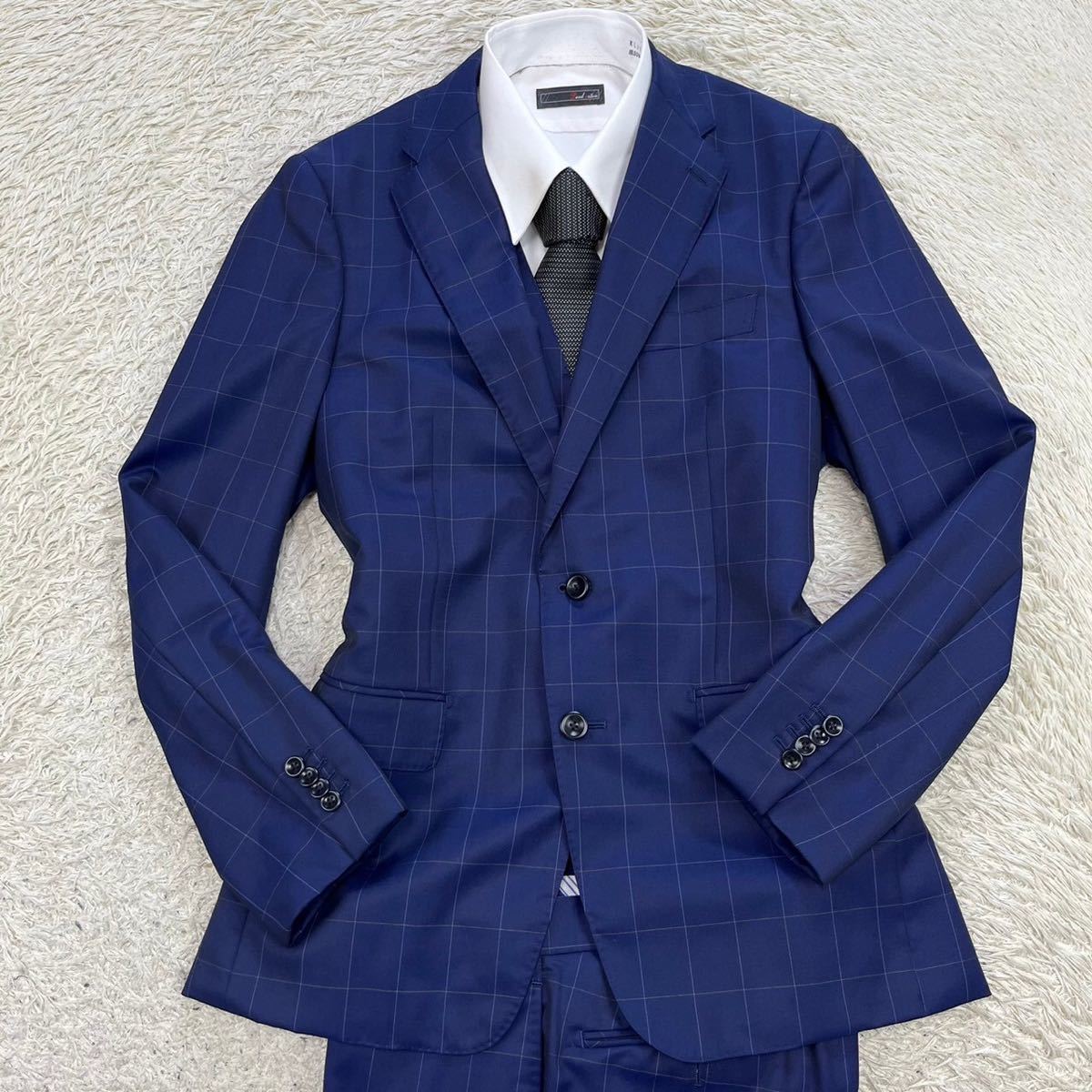 美品！ヒルトン【圧巻の3ピース】HILTON スーツ セットアップ