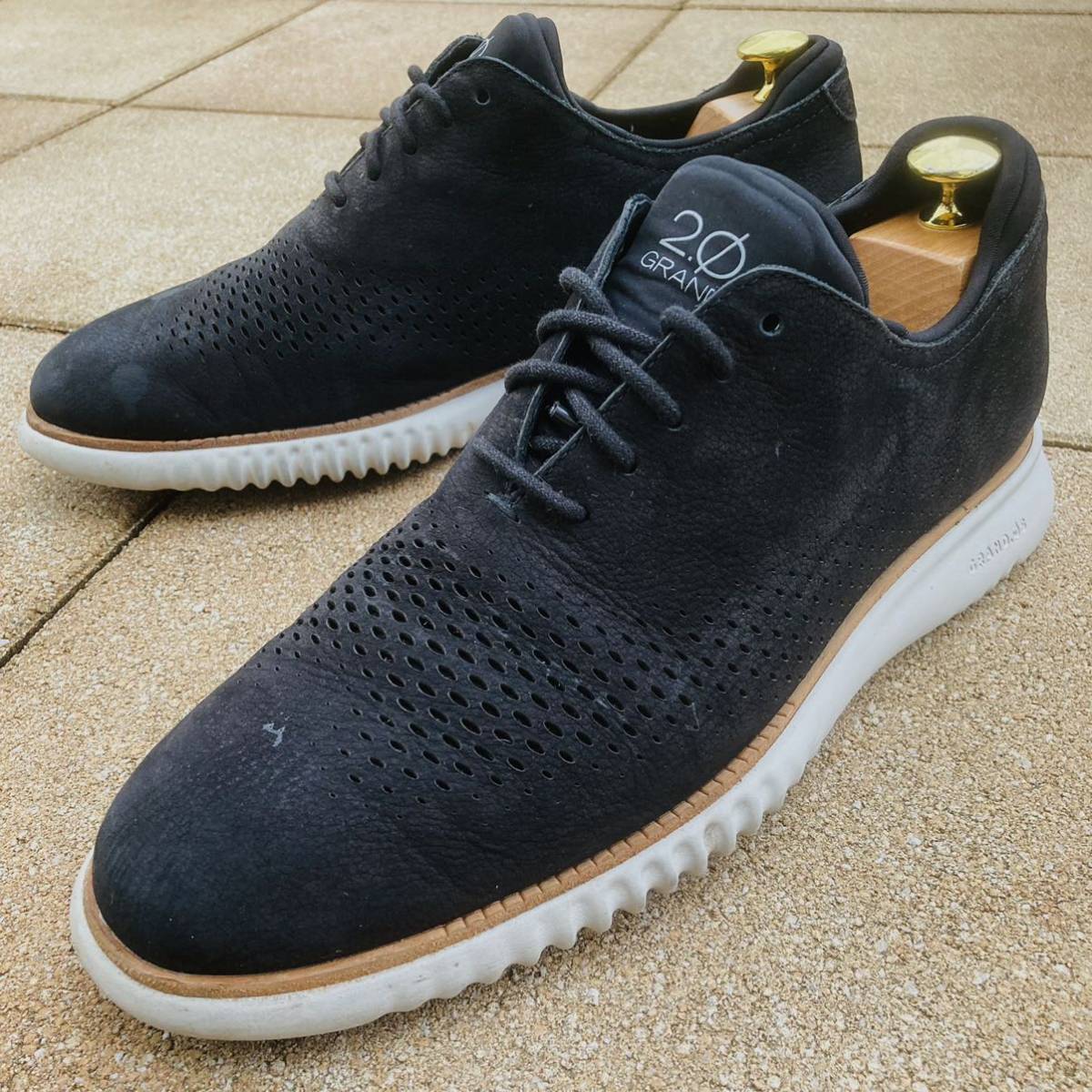 ☆即決☆ COLEHAAN コールハーン 8 約25.5㎝ 2.0ゼログランド ブラック 