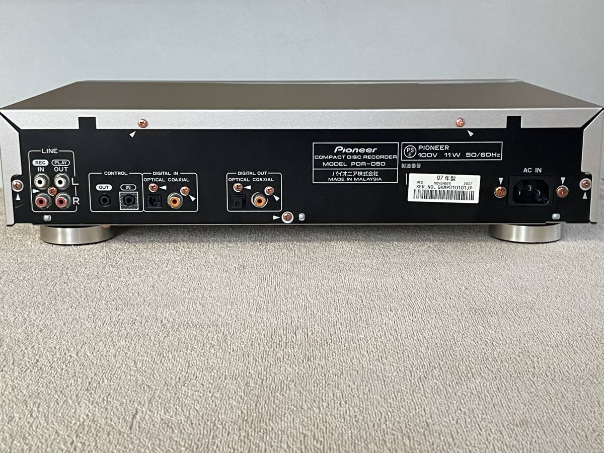 Pioneer パイオニア PDR-D50CDレコーダー 中古、調整、動作確認済