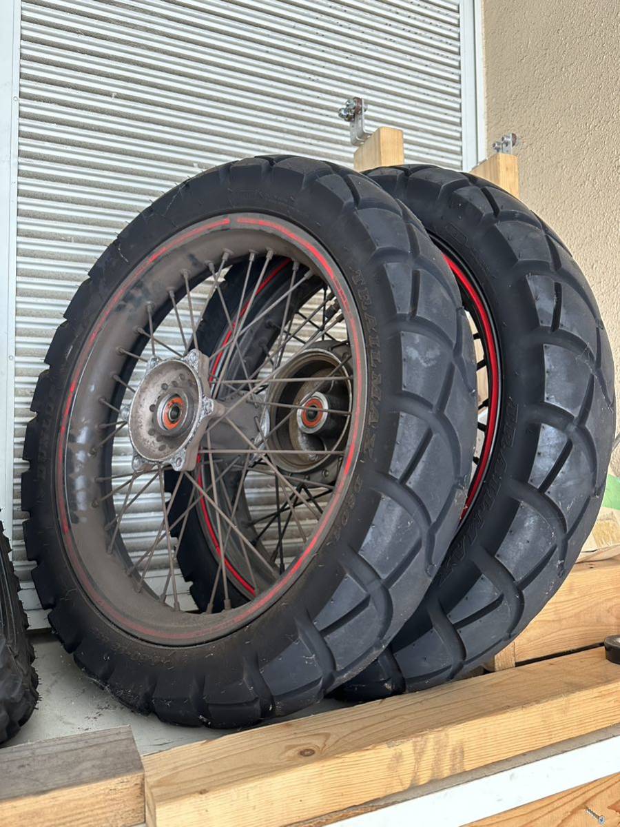 FTR 前後輪スポークホイール DUNLOP BRORO D604