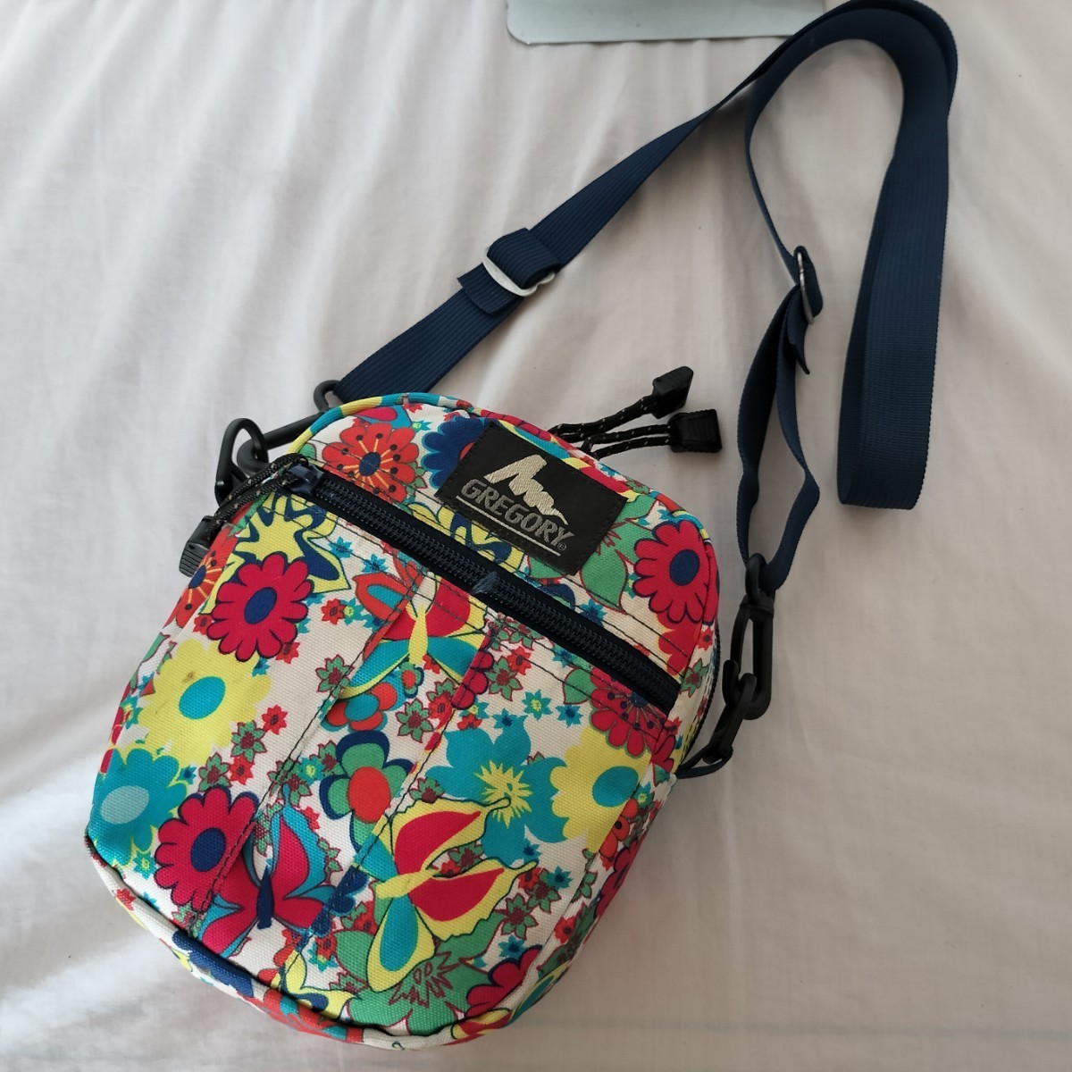 GREGORY グレゴリー 希少カラー ワイルドフラワー USA製 クイックポケット M 旧タグ 花柄 総柄 ショルダーバッグ 