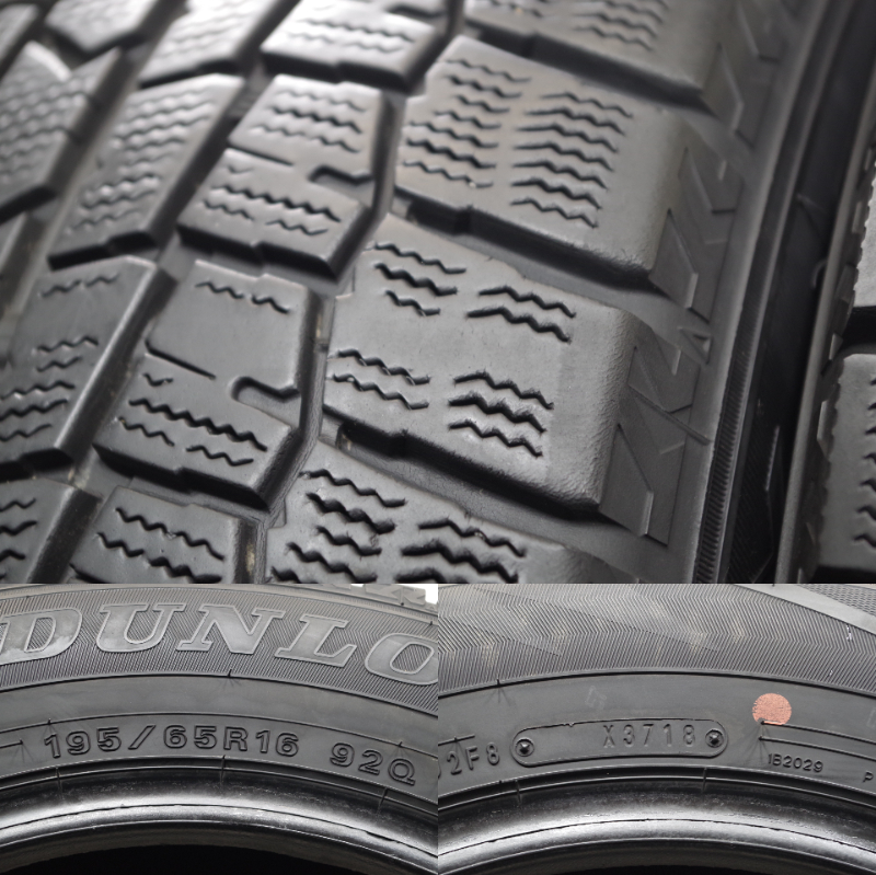 C-443(送料無料/代引きOK)ランクA 中古 195/65R16 ダンロップ ウインターマックスWM02 6～8分山 スタッドレス 雪のあまり降らない県用 2026年最新Yahoo!オークション -195／65(16インチ)の中古品 16の中古品・新品・未 冬タイヤ 16インチ2026年製 スタッドレスタイヤ（車用品｜車用品・バイク用品