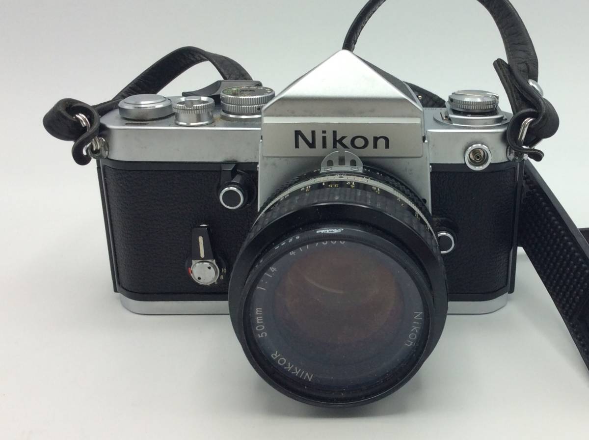 EE14★＜動作/精度未確認＞ジャンク Nikon F2 NIKKOR 1:1.4 50mm フィルムカメラ 現状品 シルバーボディ ★