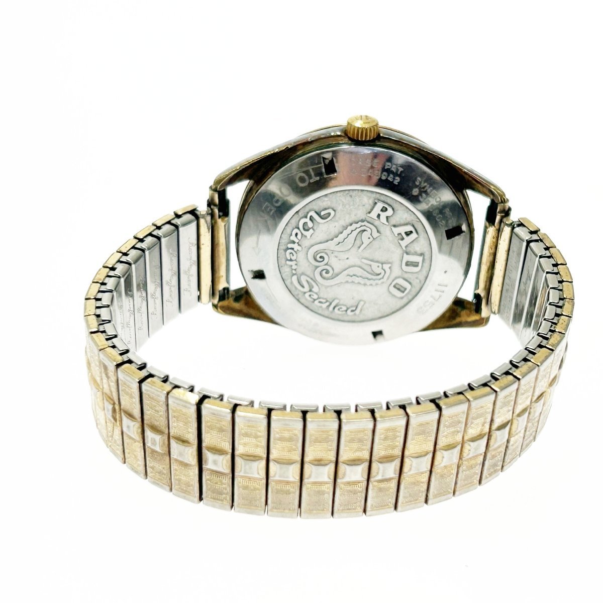 1円スタート】RADO ラドー 11753 デイマスター 30石 GP×SS 手巻き メンズ