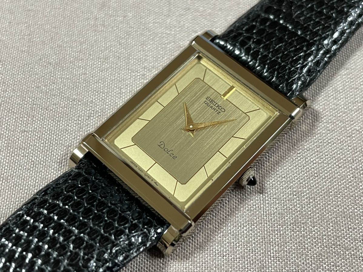 超希少・超硬ケース】SEIKO DOLCE セイコー ドルチェ シャンパン 文字 