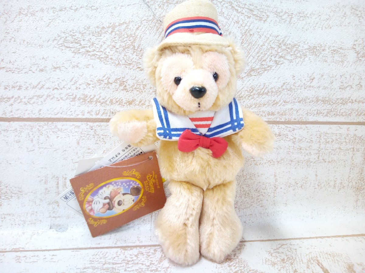 ディズニー TDS 初期ダッフィー ぬいぐるみバッジ ジャンボリーナイト ディズニーベア 白タグ セーラー 7K40 【60】