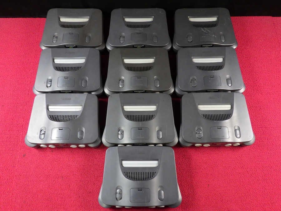 レ*堂様 ゲーム機 ジャンクまとめ売り NINTENDO N64 本体 黒 ターミネーターパック付き 20台セット まとめ