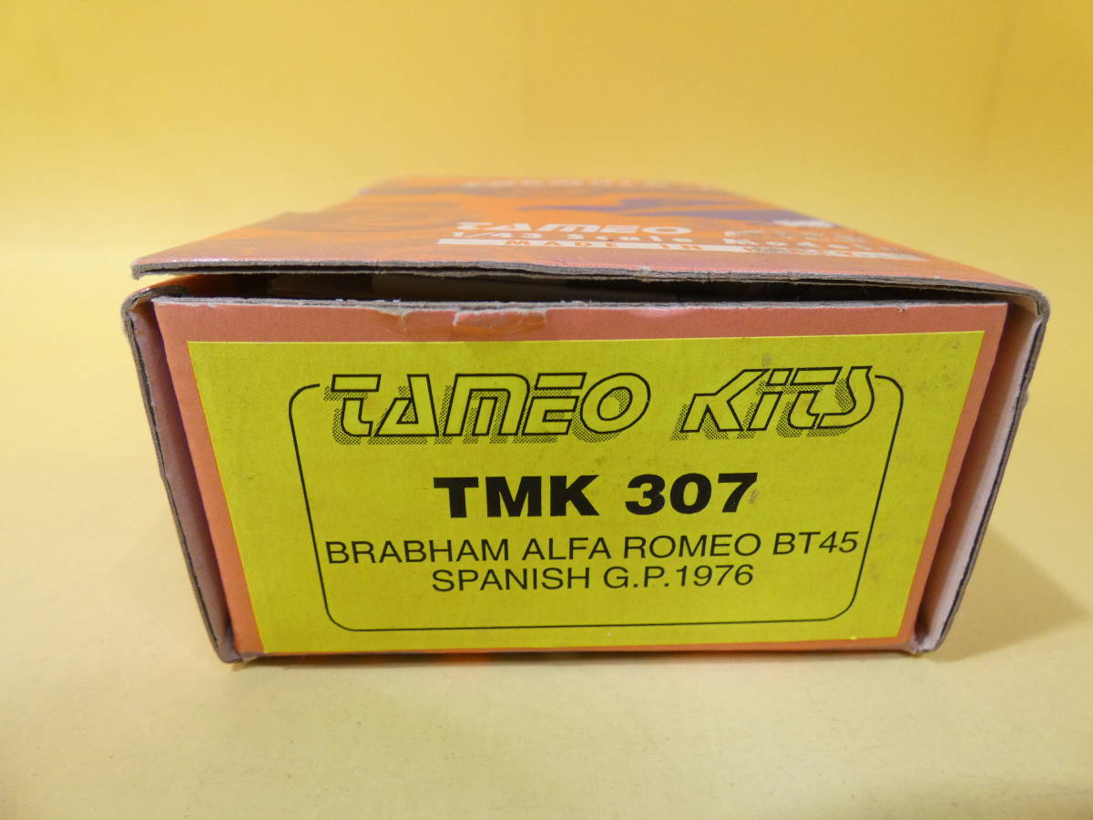 【未組立】タメオ　TMK307　BRABHAM ALFA ROMEO BT45 SPANISH GP 1976　1/43　TAMEO　メタルキット/プラモ【ジャンク扱い】J4 H2136